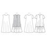 A-linjeformad klänning, Vogue 9237 | XS - M,  thumbnail number 10