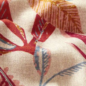 Dekorationstyg Halvpanama flora – natur/bär, 