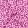 Muslin/Dubbel-krinkelväv färgglatt leopardmönster | Poppy Fabrics – pastellviolett/rödlila,  thumbnail number 3