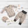 Bomullsblandning Jersey elefanter – natur,  thumbnail number 7