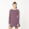 Lätt french terry enfärgad – aubergine,  thumbnail number 6