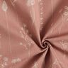 Dekorationstyg Halvpanama Vackra blommor – gammalt rosa,  thumbnail number 3