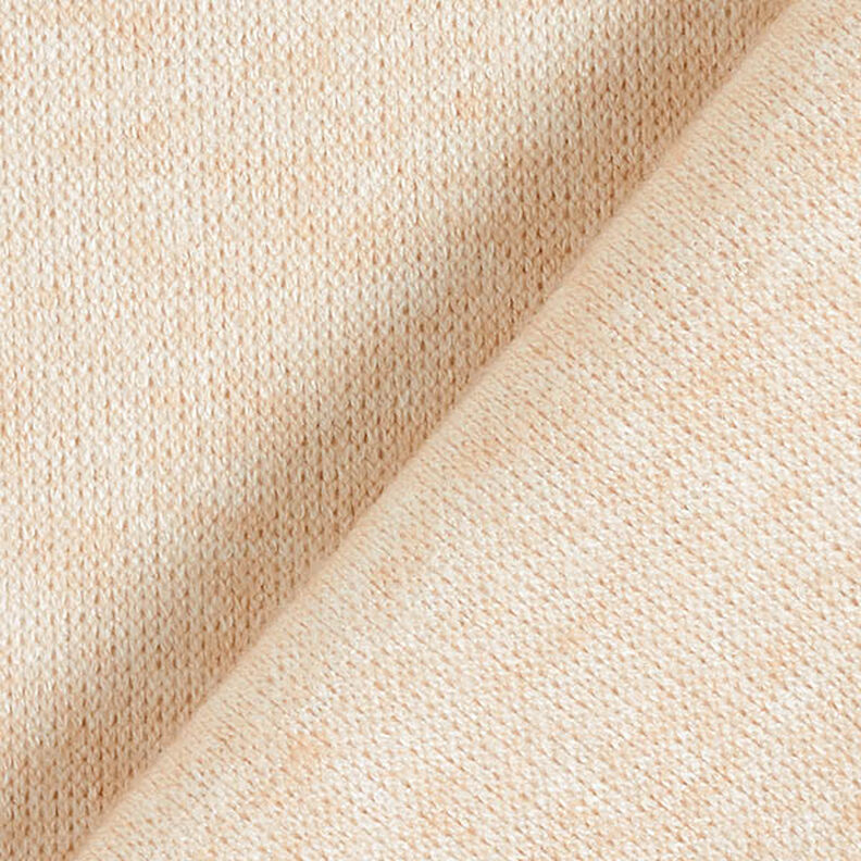 Stickat tyg Viskosmix Melange – kräm,  image number 3
