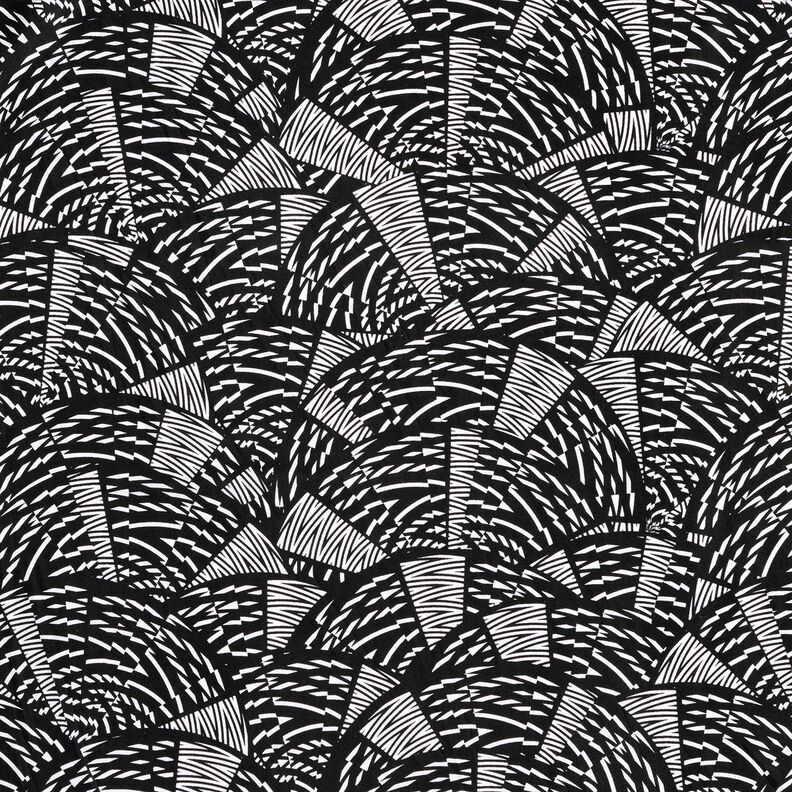 Baddräktstyg med abstrakt grafiskt mönster – svart/vit,  image number 1