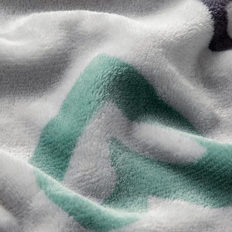 Mysfleece stora hjärtan – silvergrå/mörkgrön,  image number 3