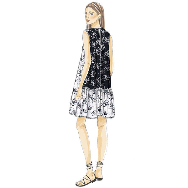 A-linjeformad klänning, Vogue 9237 | XS - M,  image number 3