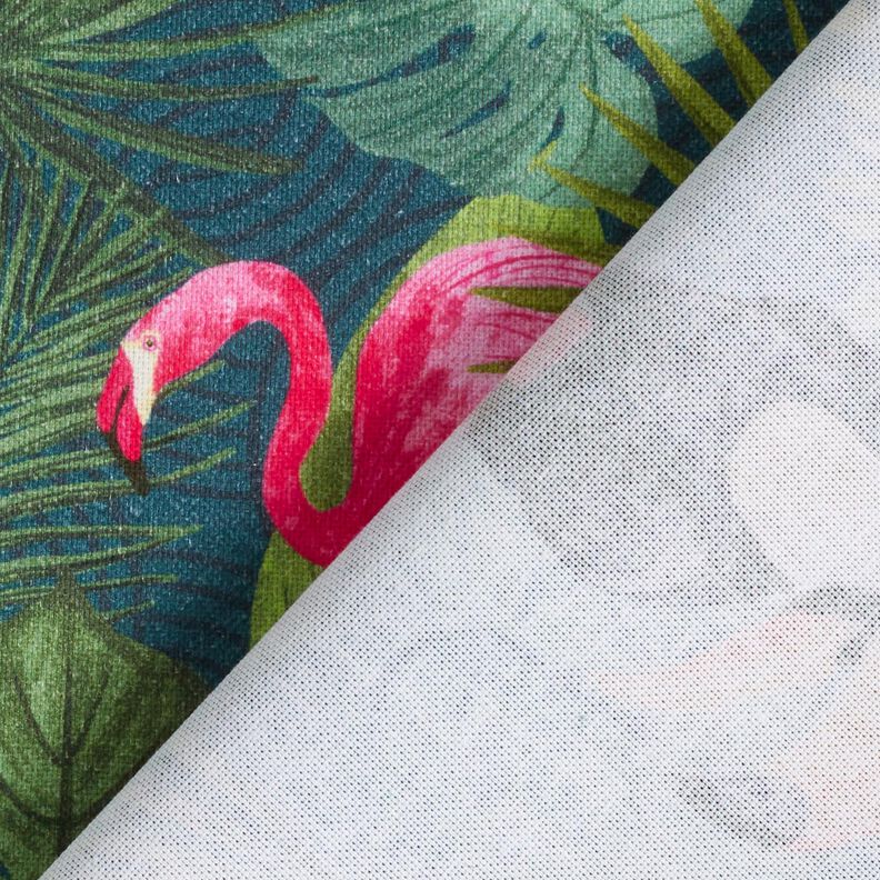 Dekorationstyg Halvpanama Tropiska fåglar – mörkgrön/röd,  image number 4