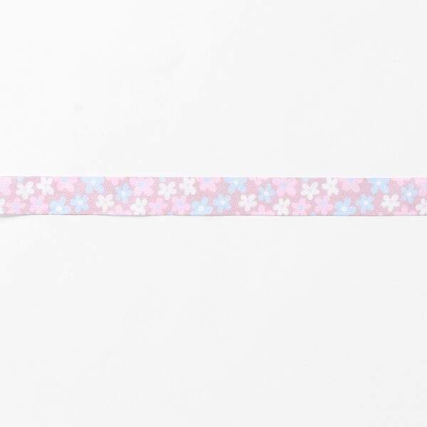 Satinband Blommor – rosa/ljusblått, image number 2