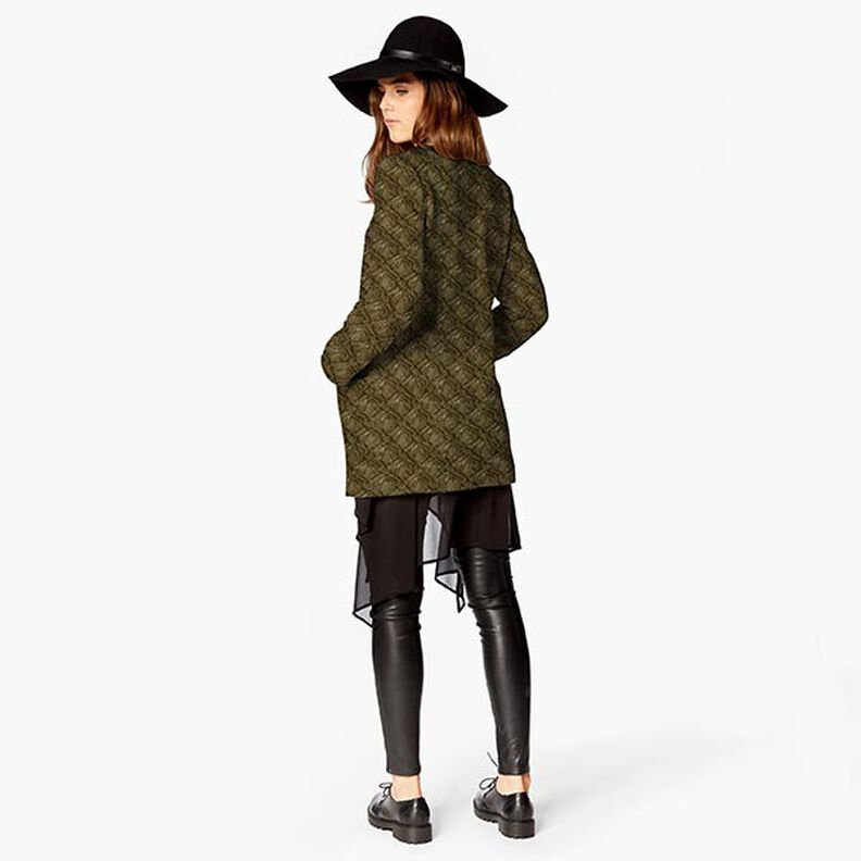 fuskpäls rombmönster – khaki, image number 5