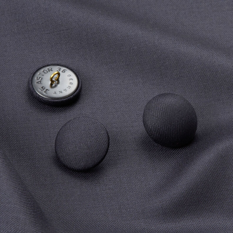 Klädd knapp Gloss – marinblå,  image number 4