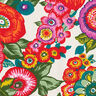 Bomullstyg Kretong Blommigt – rött,  thumbnail number 5