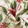 Dekorationstyg Jacquard Lurex vinterbär – natur/guld,  thumbnail number 3