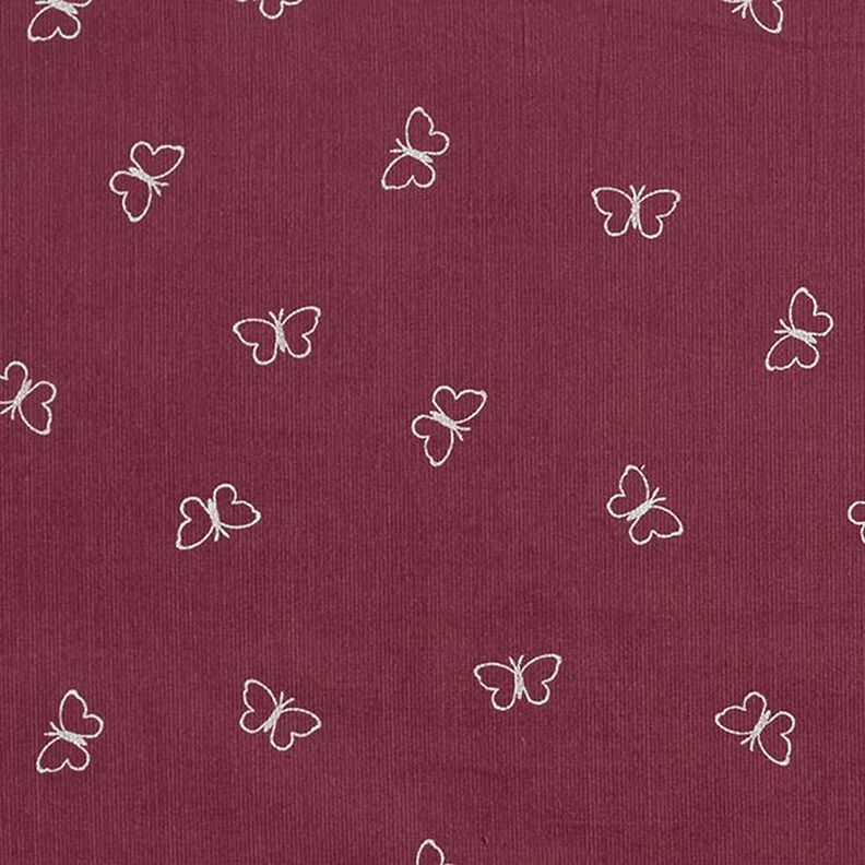 Babymanchester Glittrande fjärilar – bordeauxrött, image number 1