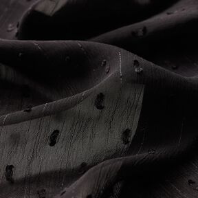 chiffong dobby metallic kritstrecksränder – svart/silvermetallic, 