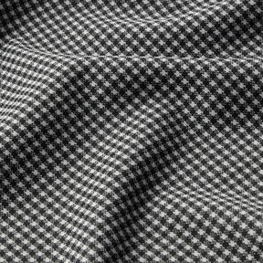 Stickad jacquard små pepitarutigt – svart/vit, 