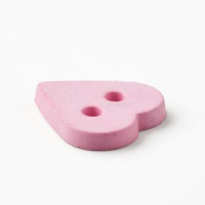 Hjärtknapp [Ø 15 mm] – rosa, 