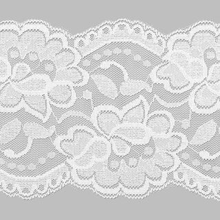 Elastisk raschelspets – vit, 