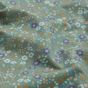 Bomullsjersey skogsblomsteräng Digitaltryck – vass, 