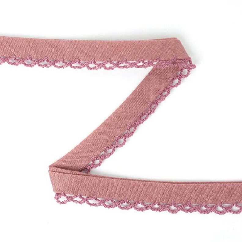 Snedremsa med virkad kant 10 – gammalt rosa,  image number 1