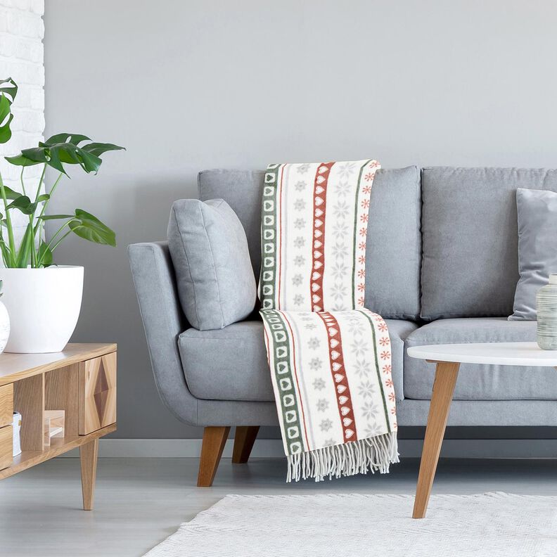 Mysfleece Rådjur i snön – elfenbensvit/koppar,  image number 6