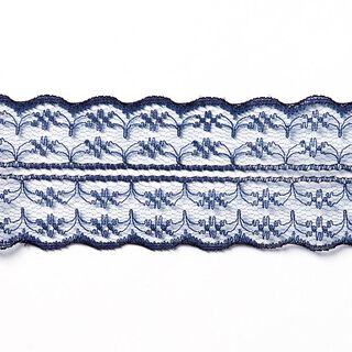 Kantband i voile-spets [48 mm] - marinblå, 
