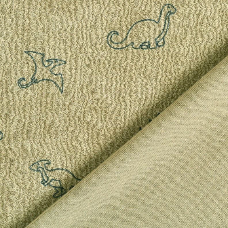 frottéjersey Dinosaurier – gråbeige,  image number 4