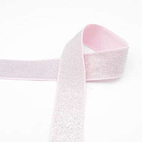 Elastiskt band metallic [40 mm] – rosa, 
