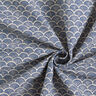 Dekorationstyg Halvpanama Vågrosetter – natur/indigo,  thumbnail number 3