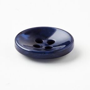 4-hålsknapp marmorerad [Ø 15 mm] – indigo, 
