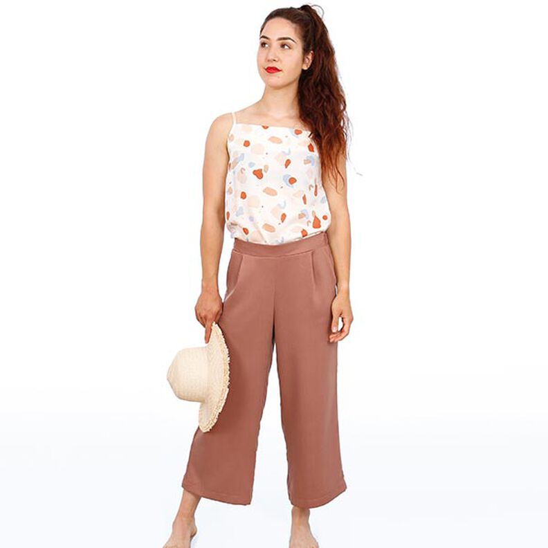 FRAU HEDDA - culotte-byxor med breda ben och resår i midjan, Studio Schnittreif | XS - XXL,  image number 3