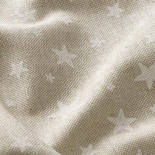 Dekorationstyg Halvpanama stjärnor – natur/vit, 