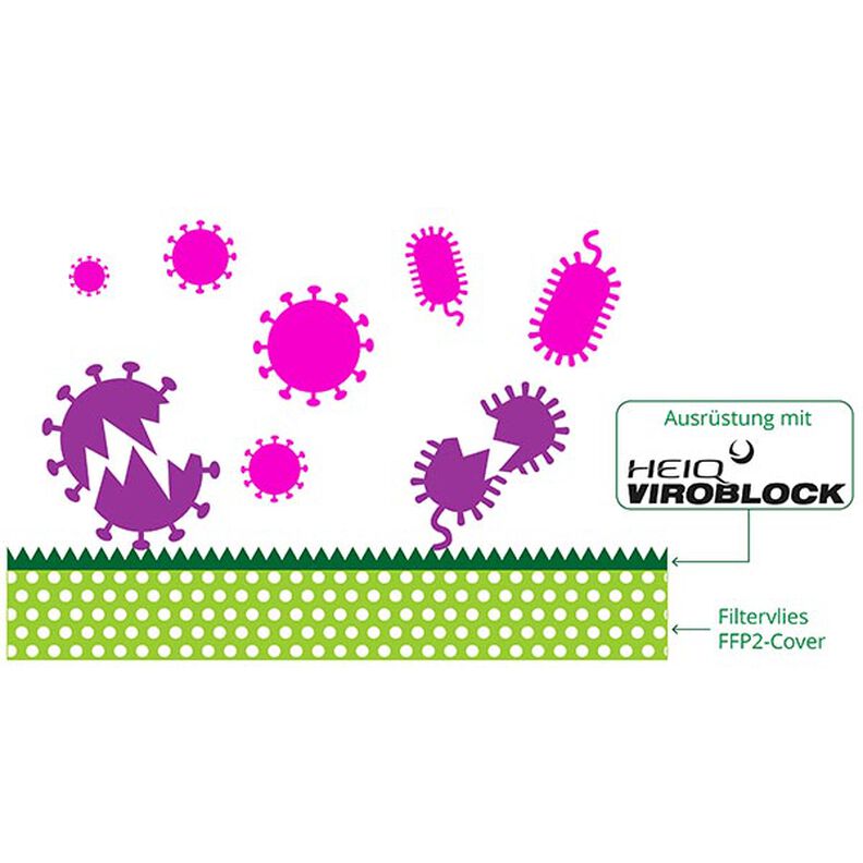 SHIELD CoverMe HEIQ Viroblock Life Loves you – svart | Albstoffe,  image number 4