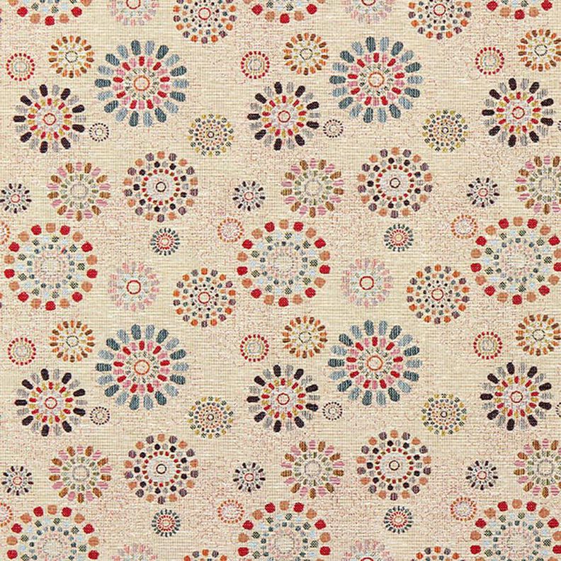 Dekorationstyg Gobeläng mandalor – ljusbeige/rosa,  image number 1
