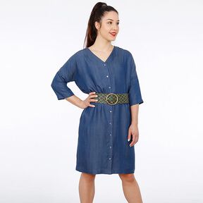 FRAU EDDA Rak blusklänning med knappslå och fickor | Studio Schnittreif | XS-XXL, 