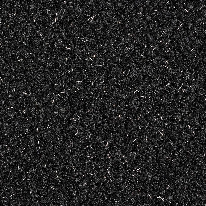 Stickad Bouclé Glittertrådar – svart,  image number 1