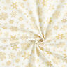 Bomullstyg Poplin snökristaller – yllevit/guld,  thumbnail number 3