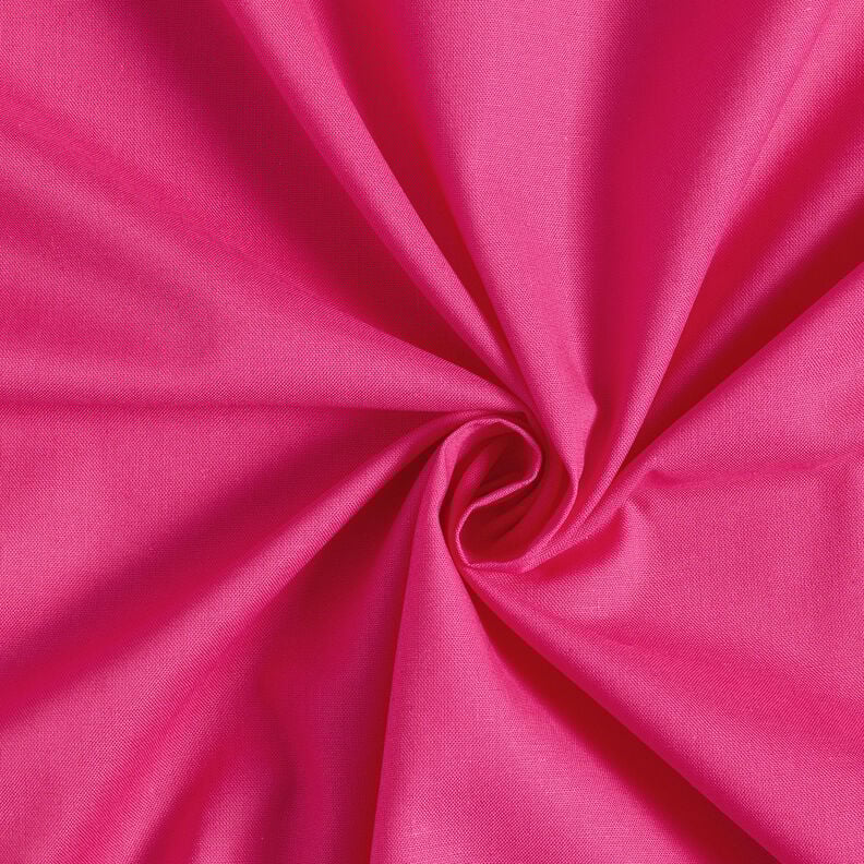 Bomullstyg Kretong Enfärgat – intensiv rosa, image number 1