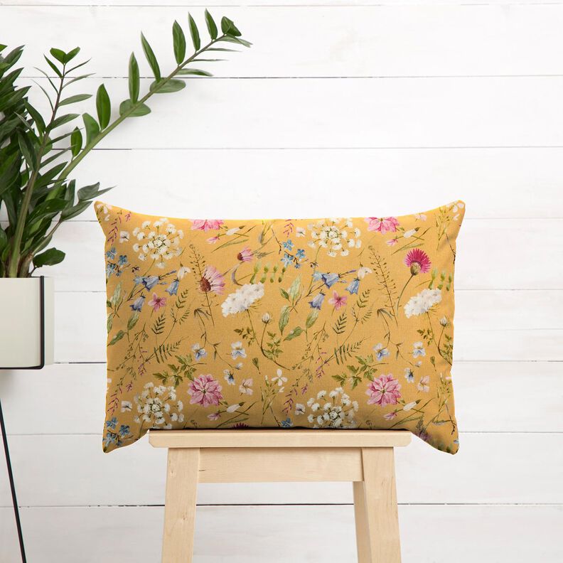 Outdoortyg Canvas Vilda blommor – solgult, image number 8