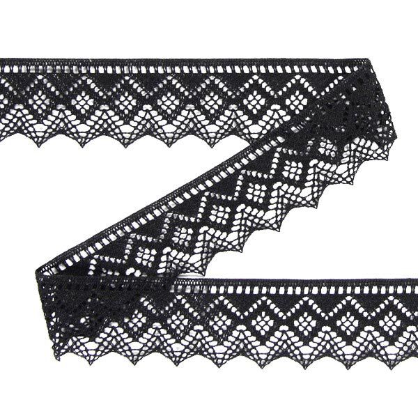 Knypplad spets (45 mm) 17 – svart, image number 1