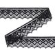 Knypplad spets (45 mm) 17 – svart,  thumbnail number 1