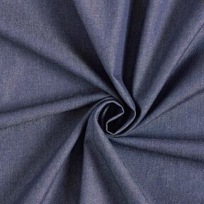 Bomullschambray jeanslook – nattblå, 