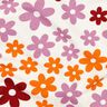 Mjuk sweat färgglada blommor | Poppy Fabrics – yllevit,  thumbnail number 2
