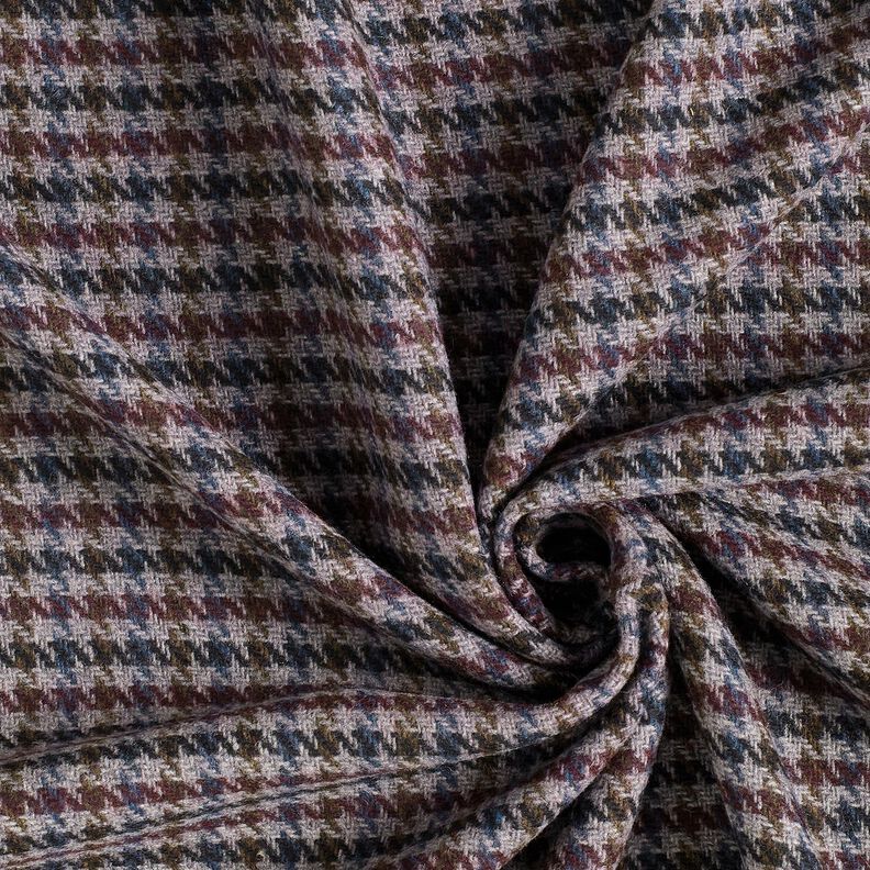 Rocktyg Woll-Mix liten hundtandsformad – merlot/silver, image number 3