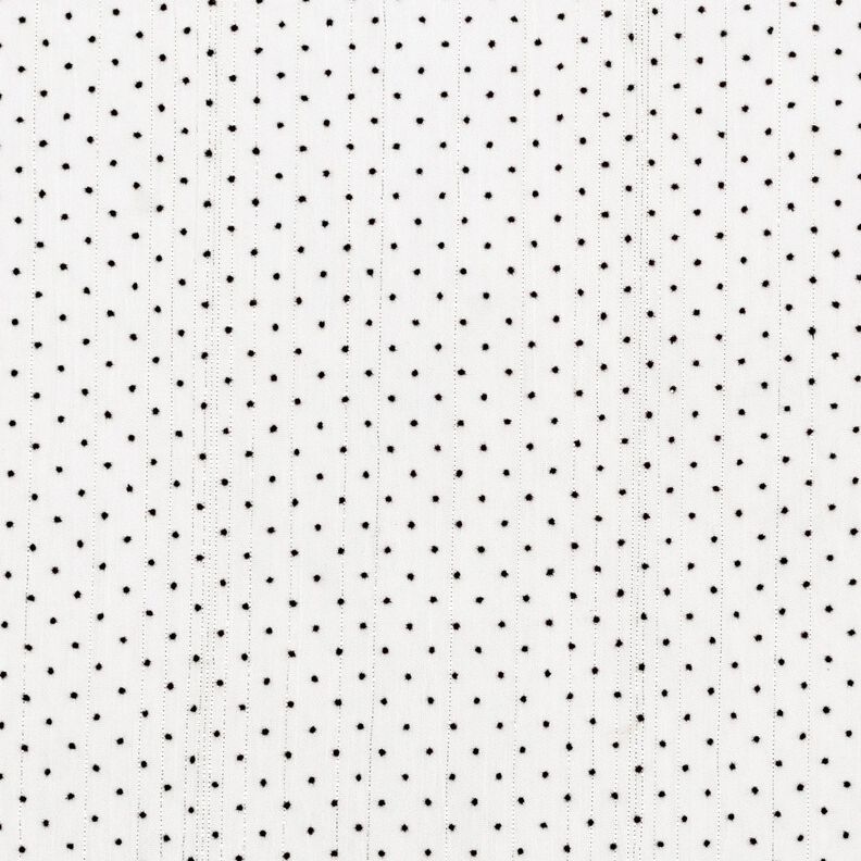 chiffong glitterränder och prickar – vit,  image number 1
