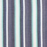 Muslin/Dubbel-krinkelväv garnfärgade ränder – indigo/isblå,  thumbnail number 1