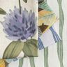 Dekorationstyg Halvpanama blommande klöver – blågrått/ljus gråbrun,  thumbnail number 5