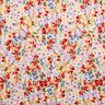bomullsvoile blomsteräng i akvarell digitaltryck – elfenbensvit/rött,  thumbnail number 1