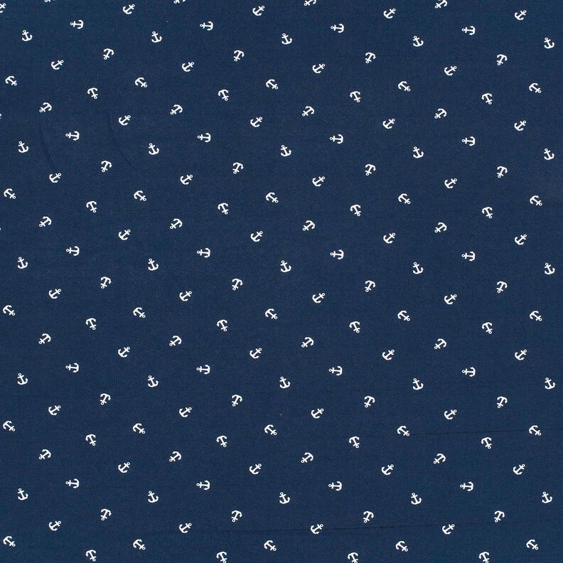Bomullsjersey små ankare – marinblått,  image number 1