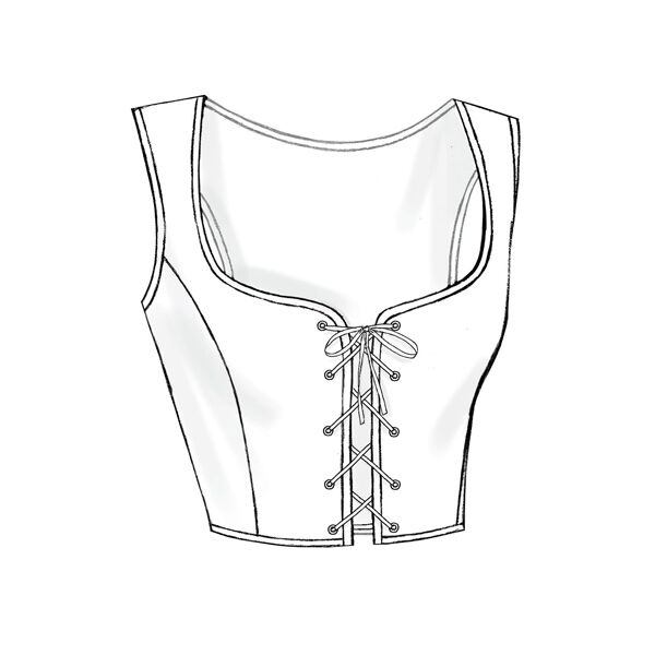 Historisk dräkt, Butterick 4669|40 - 46, image number 3