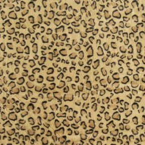 supermjuk fuskpäls med leopardmönster – gammalguld/svart, 